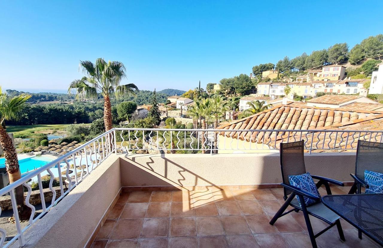 Hameau Des Amandiers Vue Mer - Piscine, Golf Et Tennis Prive Saint-Cyr-sur-Mer Buitenkant foto