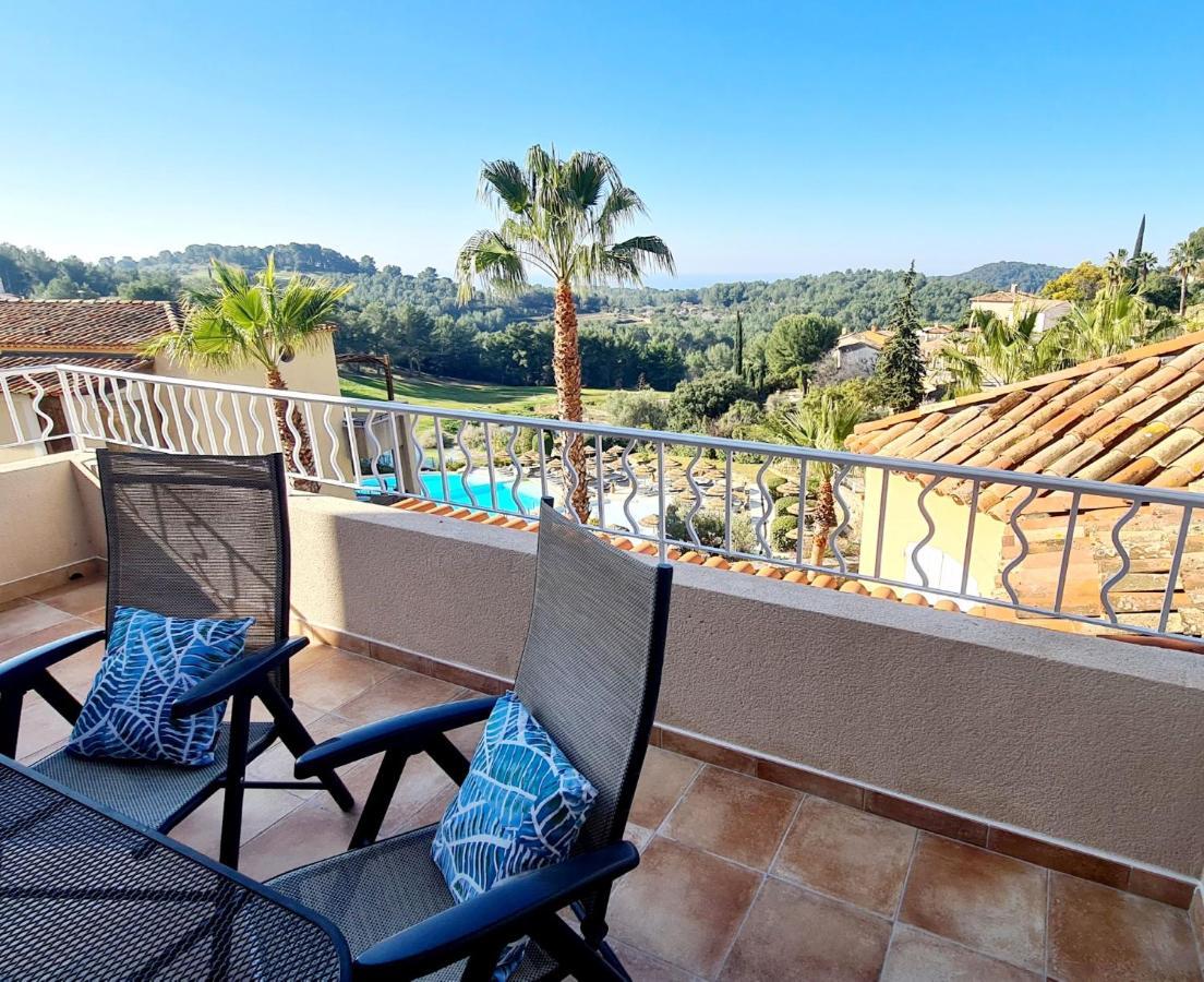 Hameau Des Amandiers Vue Mer - Piscine, Golf Et Tennis Prive Saint-Cyr-sur-Mer Buitenkant foto
